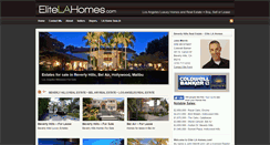 Desktop Screenshot of elitelahomes.com