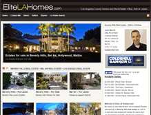 Tablet Screenshot of elitelahomes.com